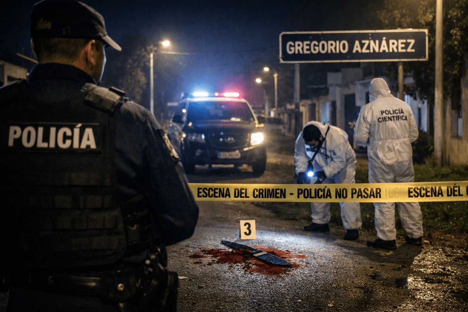 Arma blanca en Aznárez: operativo policial e investigación (imagen ilustrativa)