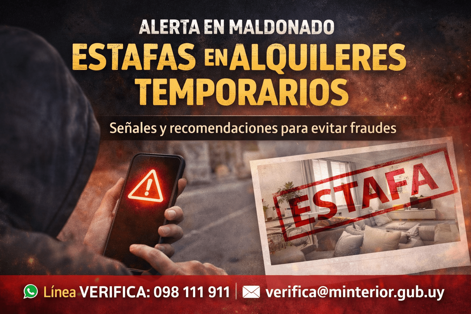 Recomendaciones para evitar estafas en alquileres temporarios en Maldonado (imagen ilustrativa)