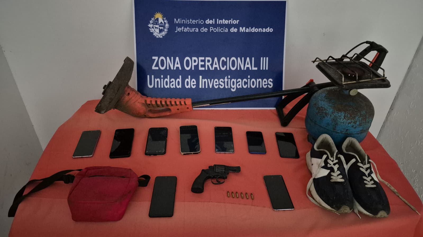 Allanamiento en San Carlos: recupero de efectos hurtados e incautación de un revólver calibre 22”