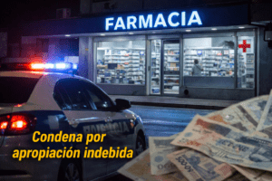 Condenada por apropiación indebida de dinero en una farmacia de San Carlos