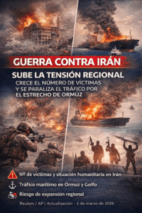 Guerra contra Irán: sube la tensión regional, crece el número de víctimas y se paraliza el tráfico por el estrecho de Ormuz