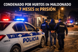 Condenaron a un hombre por dos intentos de hurto en Maldonado: recibió 7 meses de prisión
