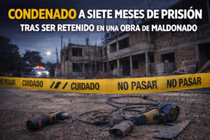 Condenado a siete meses de prisión tras ser retenido en una obra de Maldonado