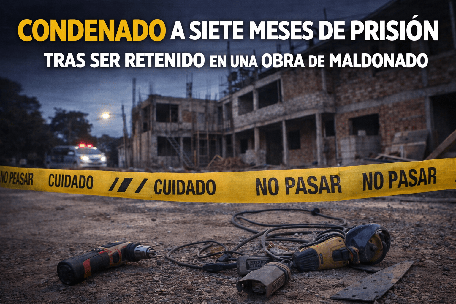 Imagen ilustrativa de una obra en Maldonado vinculada a un caso de hurto y condena