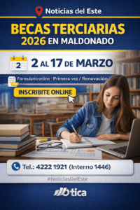 Maldonado: abrieron las inscripciones para las Becas Terciarias 2026 y van hasta el 17 de marzo
