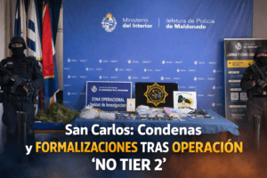 Operación “No Tier 2” en San Carlos: dos condenados y tres formalizados tras seis allanamientos