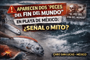 Aparecen dos “peces del fin del mundo” en una playa de México: qué hay detrás del mito del pez remo