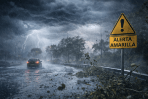 Alerta amarilla por ciclón extratropical en Uruguay: lluvia y viento afectan varias zonas