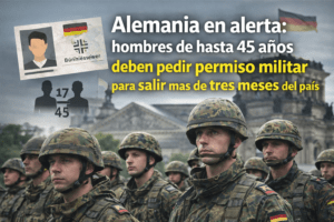 Alemania en alerta: hombres de hasta 45 años deben pedir permiso militar para salir más de tres meses del país