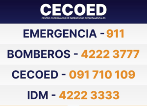 CECOED monitorea el temporal en Maldonado y no reporta situaciones graves hasta el momento