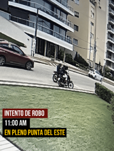 Intentaron robar una moto a plena luz del día en Punta del Este y vuelve la alarma por la inseguridad