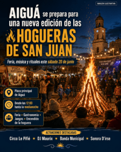 Aiguá se prepara para una nueva edición de las Hogueras de San Juan con feria, música y rituales