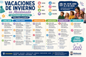 Vacaciones de invierno en Maldonado: cronograma completo de actividades gratuitas para toda la familia