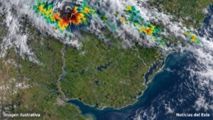 Advierten por un “río atmosférico” sobre el norte de Uruguay: Bella Unión aparece entre las zonas bajo atención
